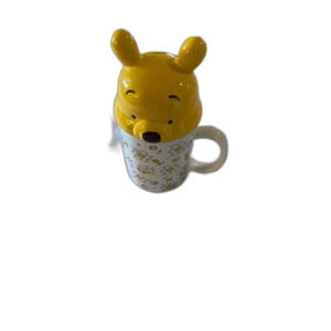 Disney Winnie the Pooh Coffee Mug Tea Cup with Lid Excellent no chips